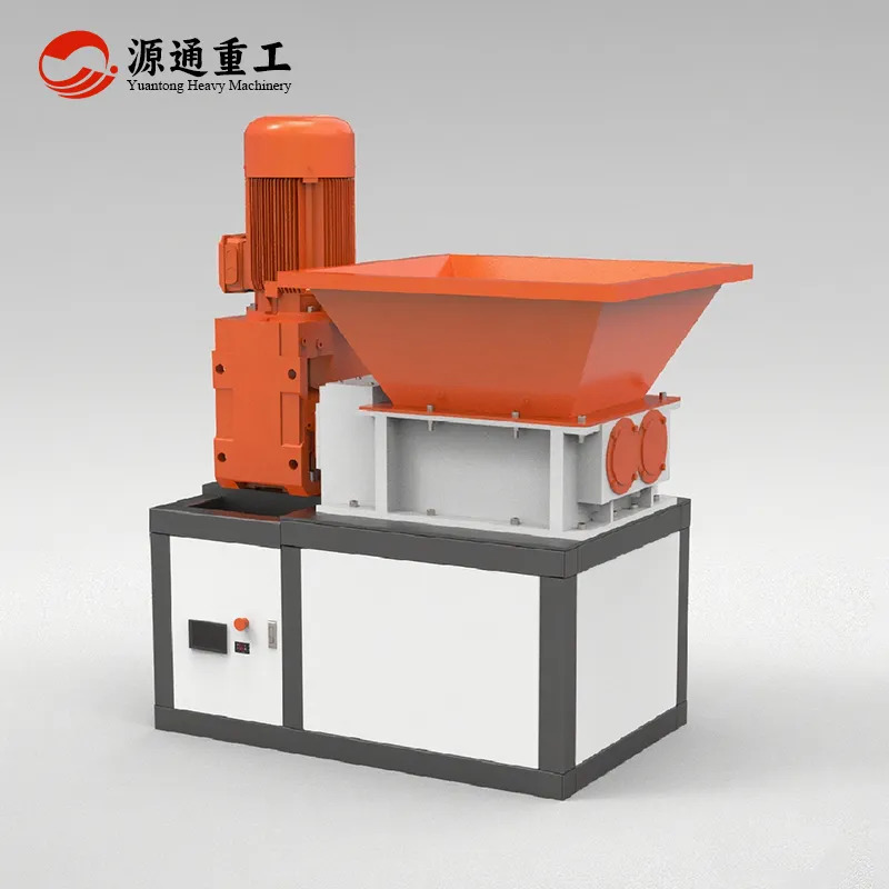 Small twin-shaft shredder